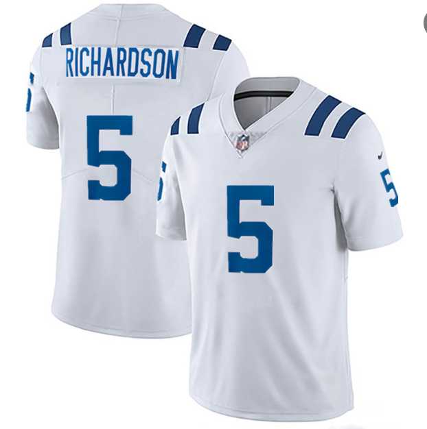 Men & Women & Youth Nike Indianapolis Colts #5 Anthony Richardson White Vapor Untouchable Limited Stitched NFL Jersey->indianapolis colts->NFL Jersey